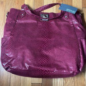 Kenneth Cole New York Red Leather Bag